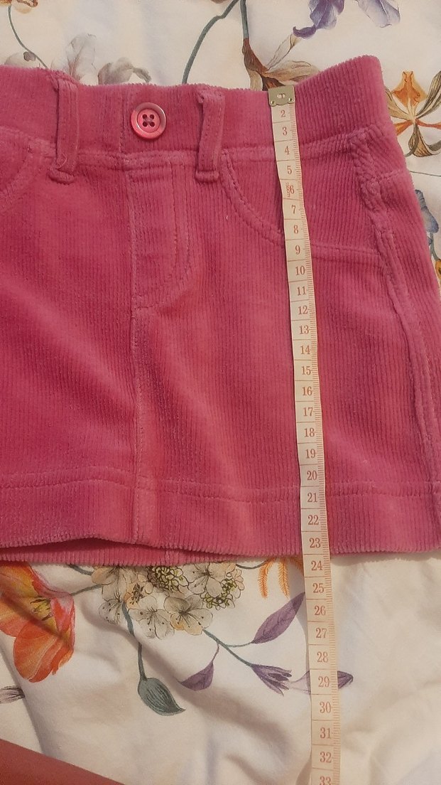 Düğmeli Pembe Kız Çocuk Etek - Görsel 4