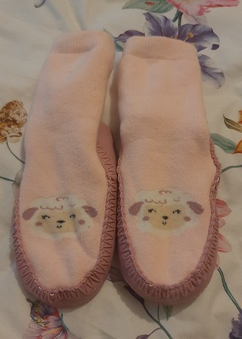 Nakışlı Pembe Kız Çocuk Ev patiği - Görsel 2