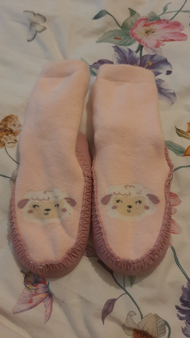 Nakışlı Pembe Kız Çocuk Ev patiği - Görsel 2