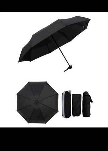 Pembe Kadın Mini Şemsiye Velcro Bantlı - Görsel 2