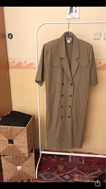 Özel Üretim Vintage Trençkot/Elbise