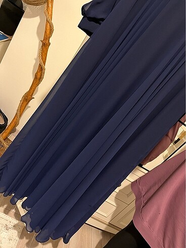 Lacivert abiye - Görsel 5