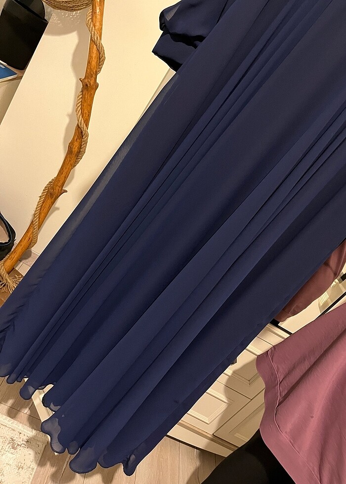 Lacivert abiye - Görsel 5