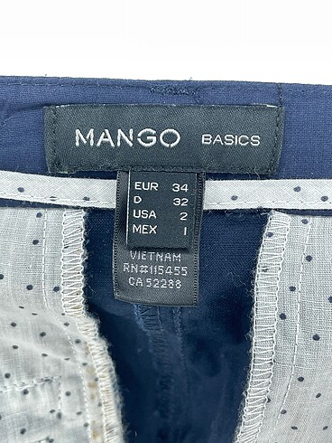 34 Beden lacivert Renk Mango Mini Etek %70 İndirimli.