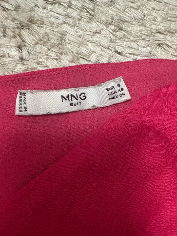 Pembe Keten Kadın Kuşaklı Üst - Görsel 2