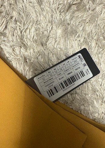 Sarı Kemerli Mini Etek - Görsel 2