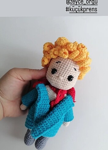 Küçük prens amigurumi erkek bebek