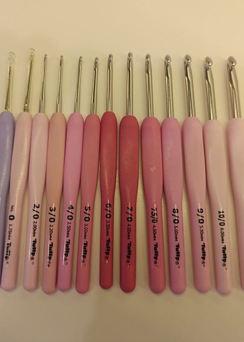 Pembe Tığ Seti tulip makas seti vintage