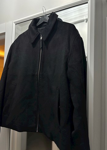 H&M Siyah Fermuarlı Regular Fit Erkek Mont
