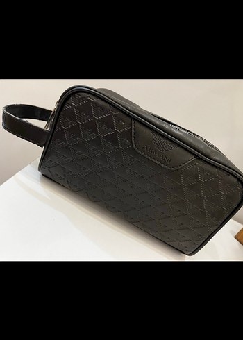 Siyah parlak Deri Fermuarlı El çantası - Görsel 4