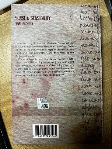  SENSE ANS SENSİBİLİTY JANE AUSTEN