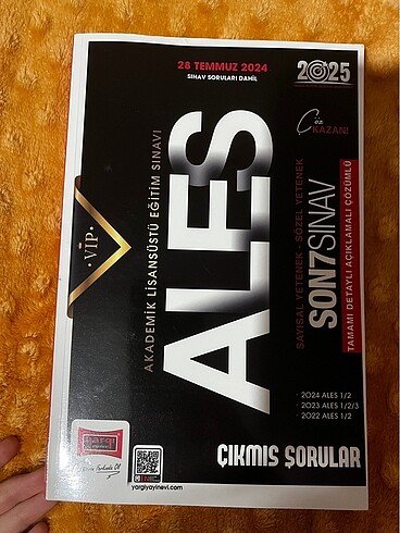 ALES 2025 sıfır kitap ÇIKMIŞ SORULAR