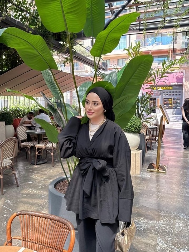 Siyah Kadın Midi Takım Elbise - Görsel 4