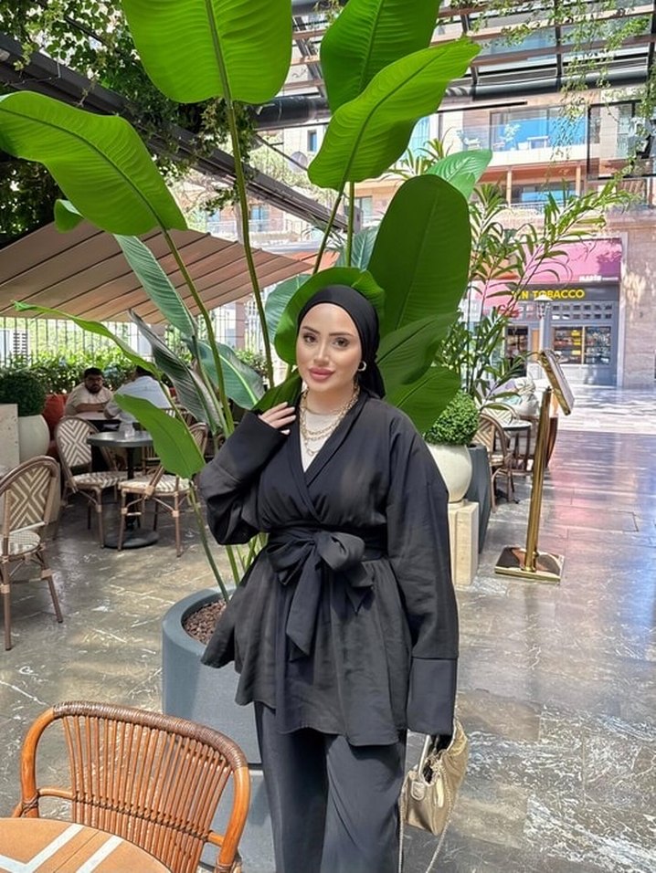 Siyah Kadın Midi Takım Elbise - Görsel 3