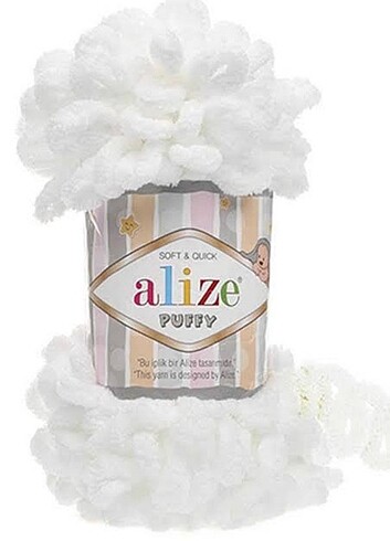 ALİZE PUFFY BEYAZ RENK 