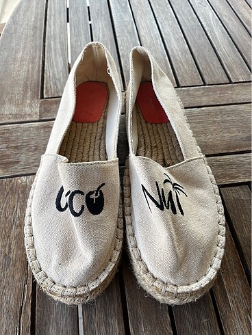 Coconut yazılı espadril