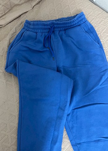 Mavi Rahat Kesim Kadın Eşofman Altı - Görsel 3