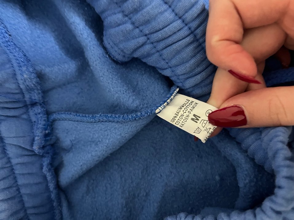 Mavi Rahat Kesim Kadın Eşofman Altı - Görsel 2