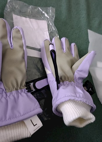 Kız Çocuk Mor Street Wear Eldivenler - Görsel 2