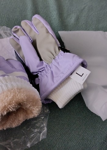 Kız Çocuk Mor Street Wear Eldivenler - Görsel 3