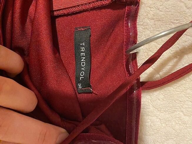 38 Beden bordo Renk Milla bordo elbise