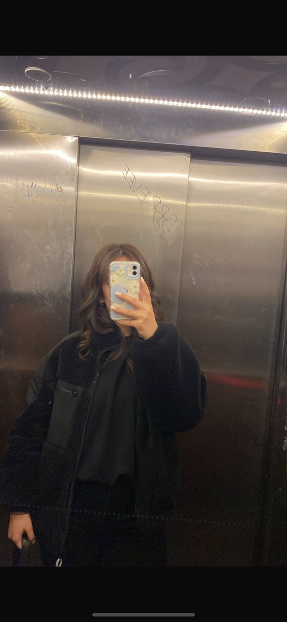 Bershka Siyah Kürklü Kadın Ceket - Görsel 3