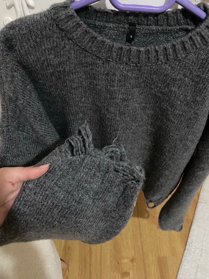 Milla gri kazak - Görsel 3