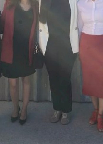 Orijinal Mango Bordo  Kadın Blazer Ceket - Görsel 4