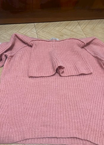 Pembe Triko Kadın Sweatshirt - Görsel 2