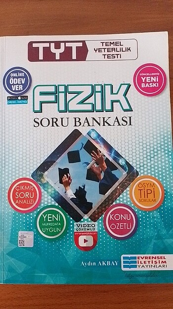 Tyt fizik soru bankası evrensel iletişim yayınları 