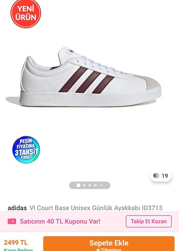 Adidas erkek spor ayakkabı