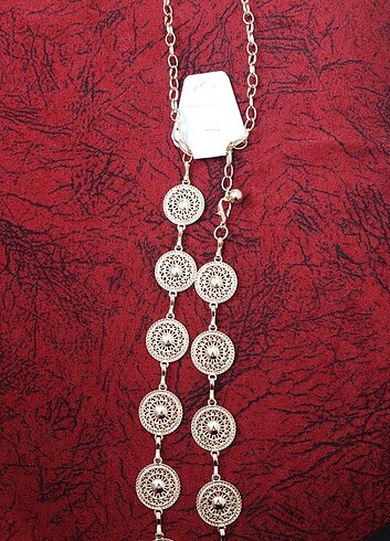 ALTIN RENKLİ METAL ZİNCİR KEMER - Görsel 5