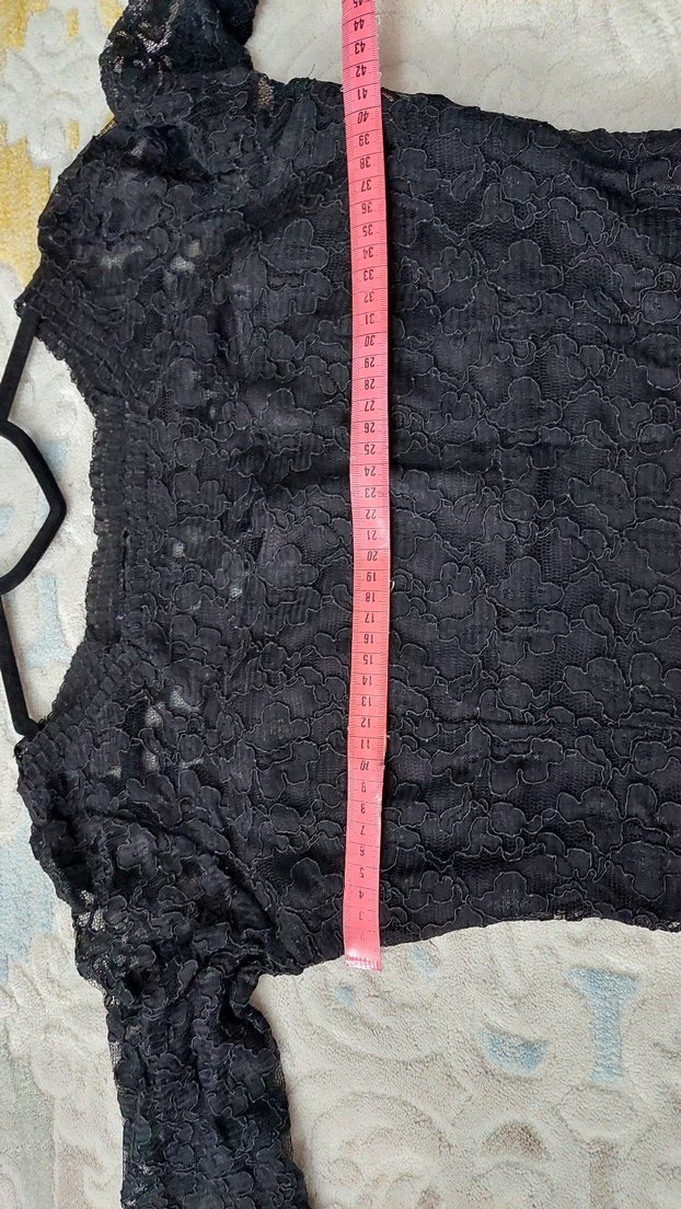 Dantelli Siyah abiye elbise - Görsel 4