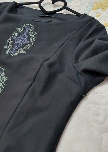 Nakışlı Gotik elbise - Görsel 5