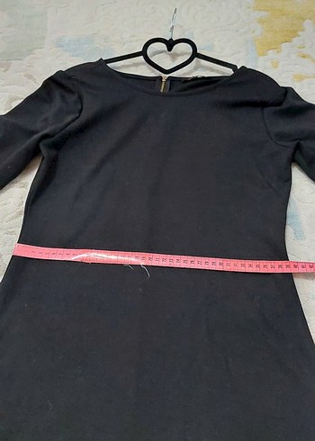 Siyah Uzun Kollu Kadın Triko Elbise - Görsel 5