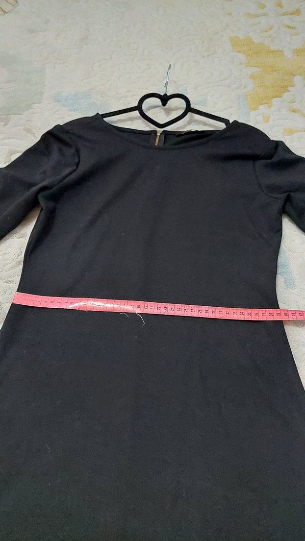 Siyah Uzun Kollu Kadın Triko Elbise - Görsel 5