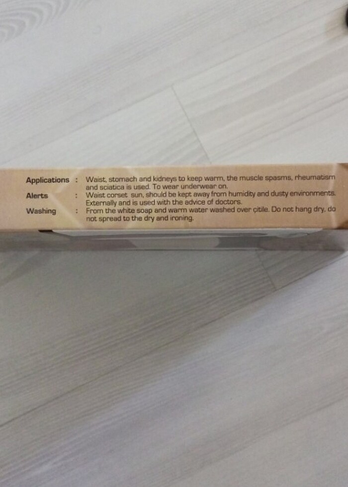 Saf yün bel korsesi  - Görsel 2