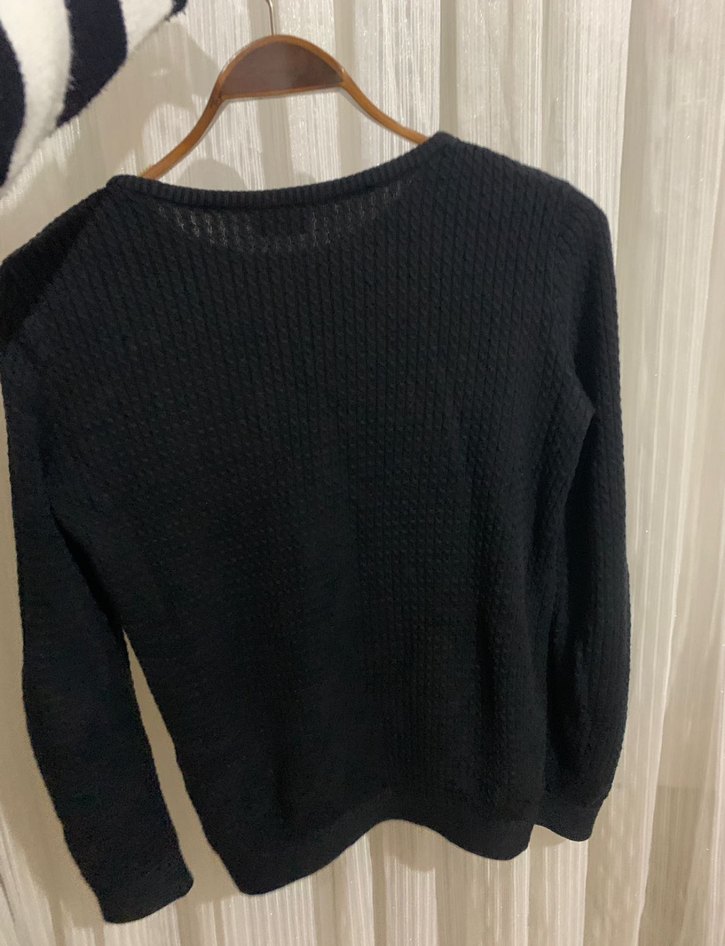 US POLO kadin siyah kazak - Görsel 2