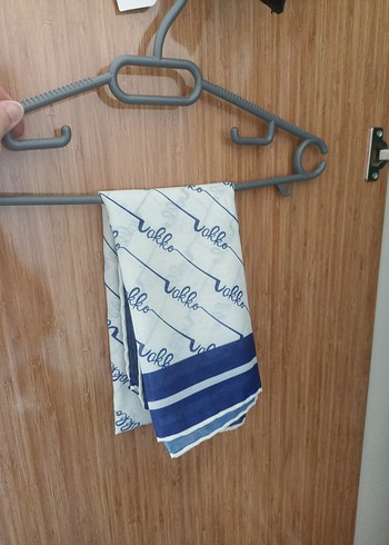Diğer Vakko Marka Baskılı Mavi Gri Eşarp