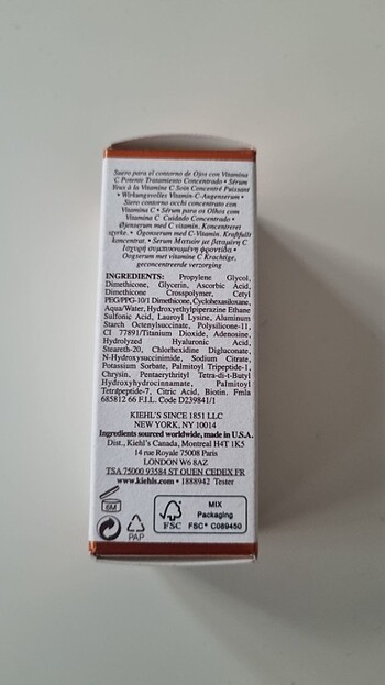 Kiehl's KİEHL'S C VİTAMİNLİ GÖZ KREMİ