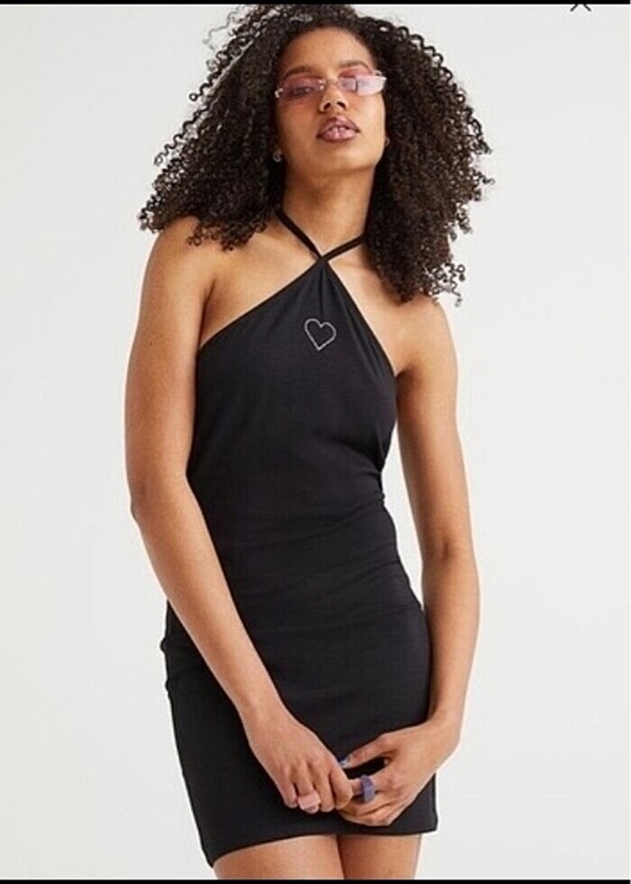 H&M siyah elbise - Görsel 2