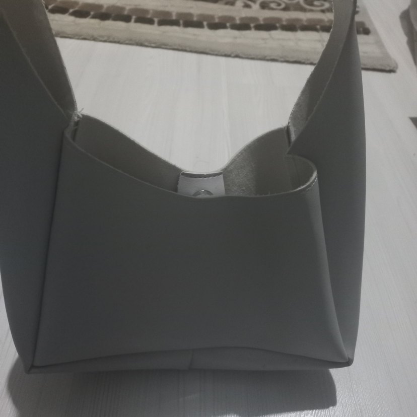 Gri Minimalist Kadın Çanta - Görsel 5