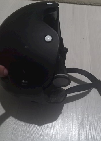 Siyah Punk Stil Plastik Kask - Görsel 5