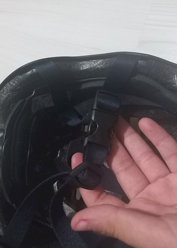 Siyah Punk Stil Plastik Kask - Görsel 6