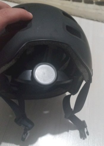 Siyah Punk Stil Plastik Kask - Görsel 3