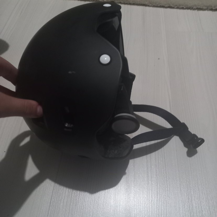 Siyah Punk Stil Plastik Kask - Görsel 5