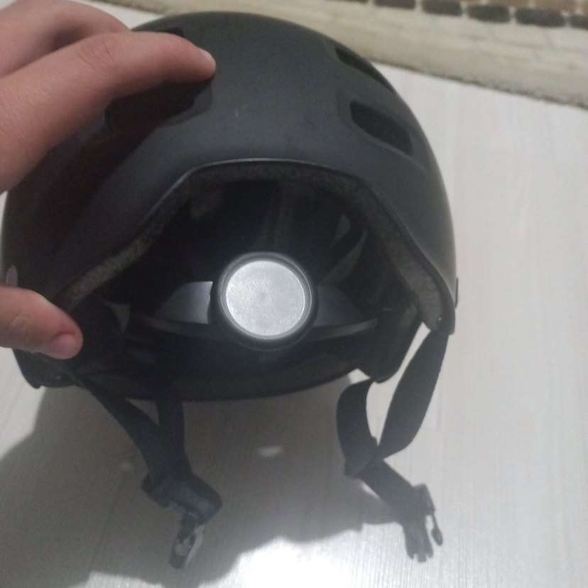 Siyah Punk Stil Plastik Kask - Görsel 3