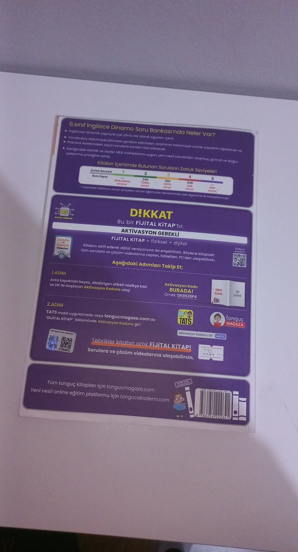 Tonguç 6. Sınıf İngilizce Dinamo Soru Bankası - Görsel 2