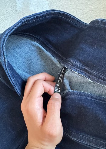 s Beden lacivert Renk Stradivarius kadın pantolon tayt