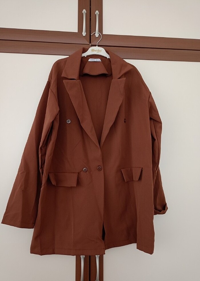 Dabıl krep kumaş şık mevsimlik ceket - Görsel 2